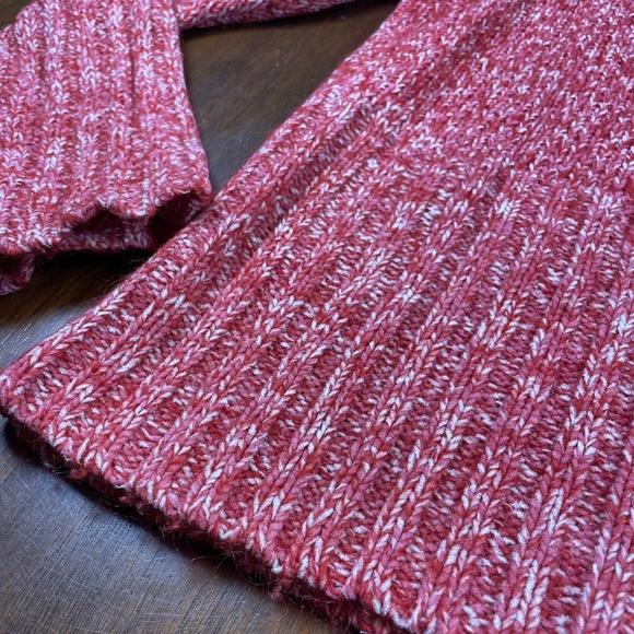 DELiAs Turtleneck Chunky Ribbed Knit Long Sleeve Mohair Blend Large Y2K Sweater - Picture 2 of 9